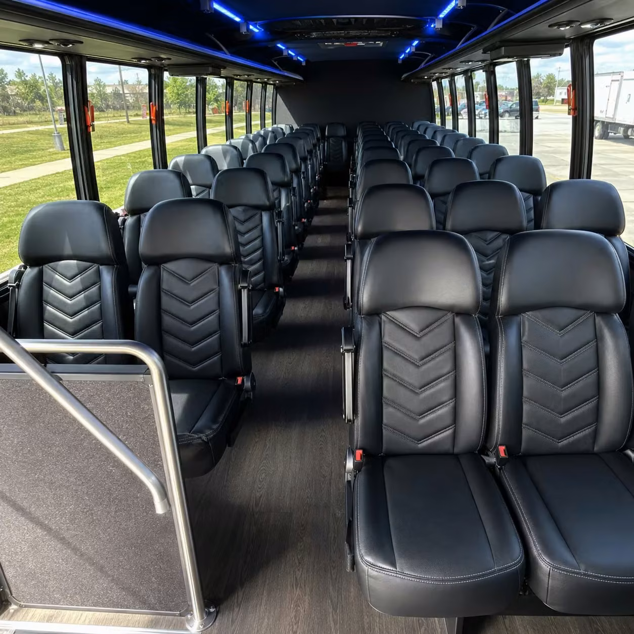 28 passenger minibus interior