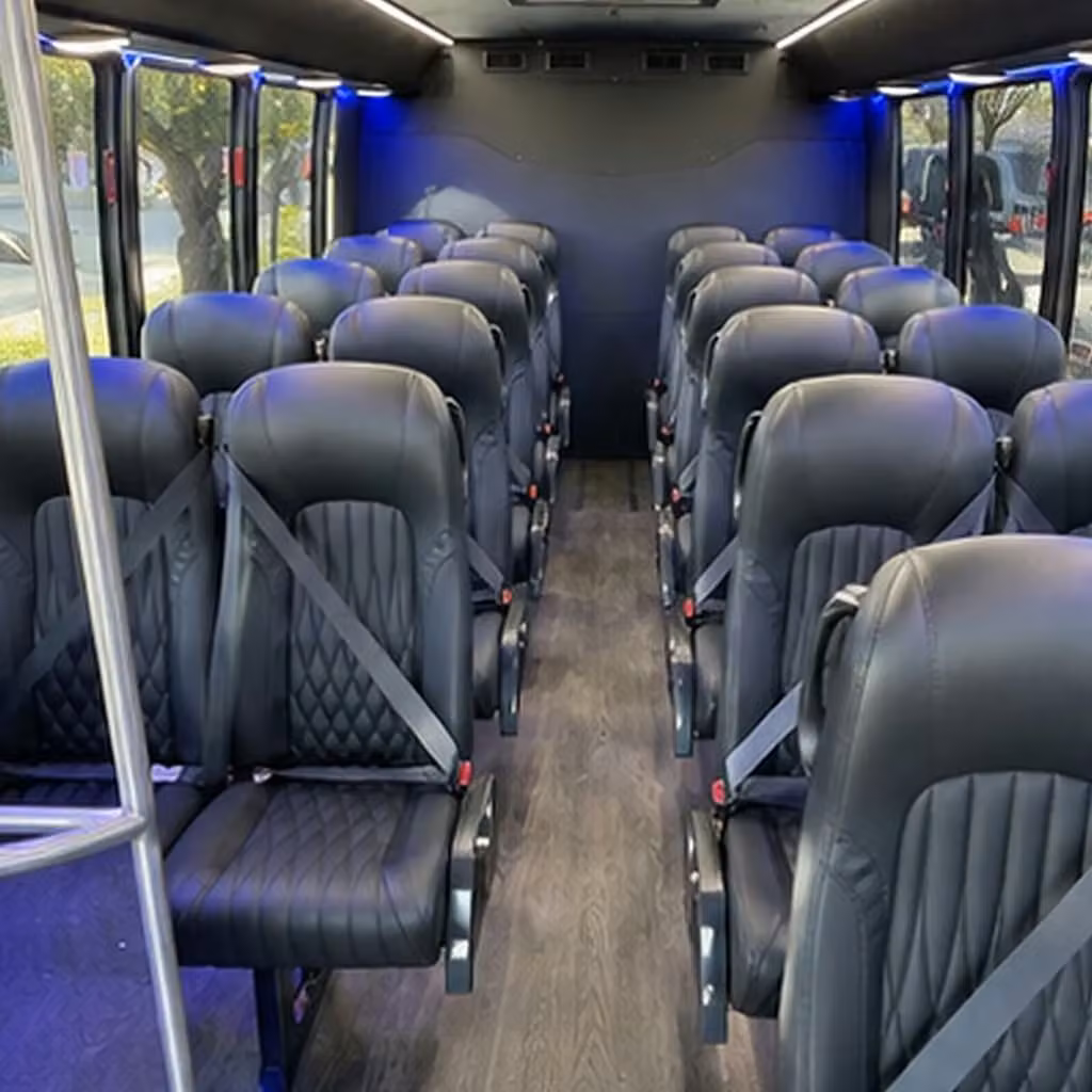 35 passenger minibus inside