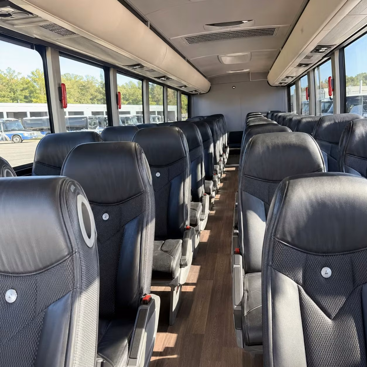 new bedford charter bus interior
