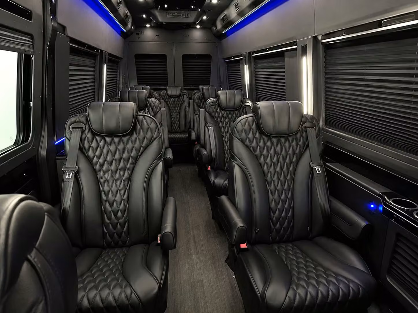 sprinter van with driver inside